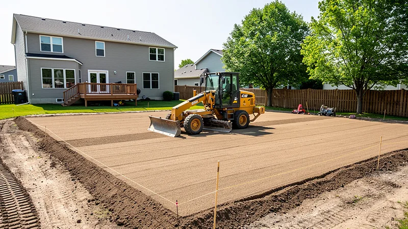 Backyard Court Site Prep & Grading service in Boise, ID
